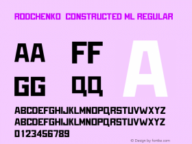 Rodchenko Constructed ML