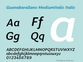 GuanabaraSans-MediumItalic