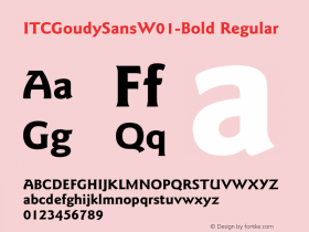 ITCGoudySans-Bold