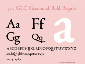 1592 GLC Garamond Bold