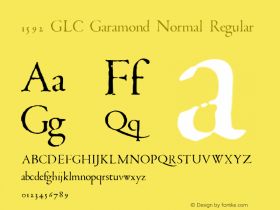 1592 GLC Garamond Normal