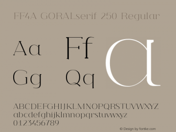 FF4A GORALserif 250