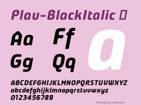 Plau-BlackItalic