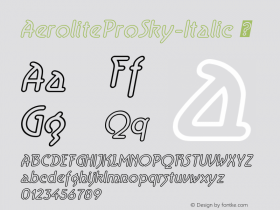 AeroliteProSky-Italic