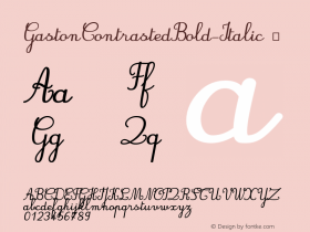 GastonContrastedBold-Italic