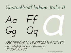 GastonPrintMedium-Italic