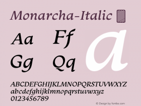 Monarcha-Italic