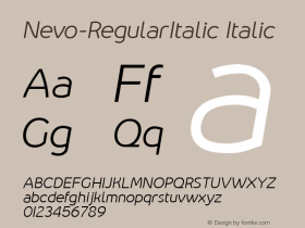 Nevo-RegularItalic