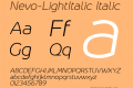 Nevo-LightItalic