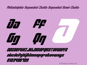 Philadelphia Expanded Italic