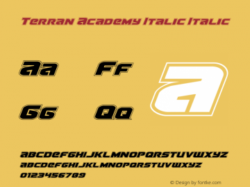 Terran Academy Italic