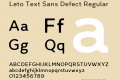 Leto Text Sans Defect