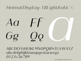 HeimatDisplay-18LightItalic