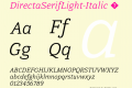 DirectaSerifLight-Italic