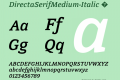 DirectaSerifMedium-Italic