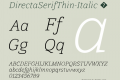 DirectaSerifThin-Italic