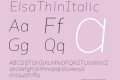 ElsaThinItalic