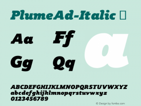 PlumeAd-Italic