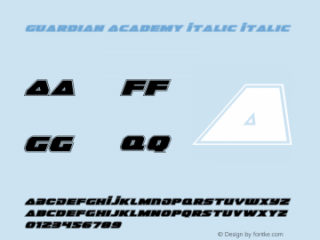 Guardian Academy Italic