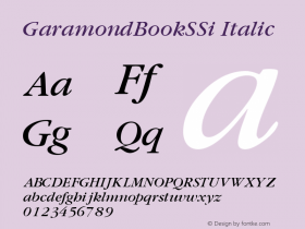 GaramondBookSSi