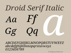 Droid Serif