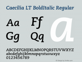 Caecilia LT BoldItalic