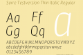 Sarre Testversion Thin Italic