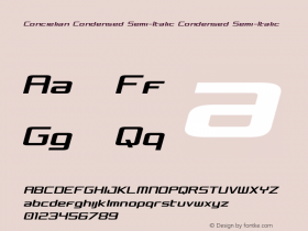 Concielian Condensed Semi-Italic