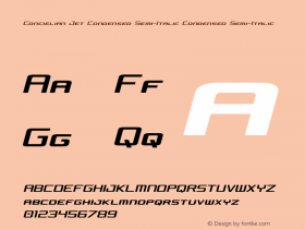 Concielian Jet Condensed Semi-Italic