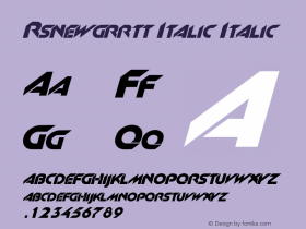 Rsnewgrrtt Italic