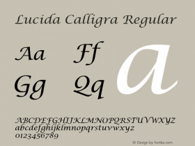 Lucida Calligra