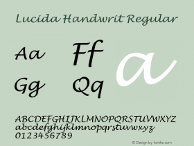 Lucida Handwrit