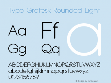 Typo Grotesk Rounded