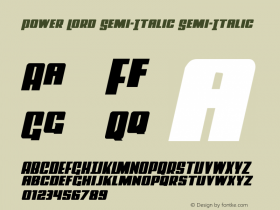 Power Lord Semi-Italic