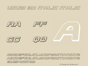 Usuzi 3D Italic