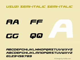 Usuzi Semi-Italic