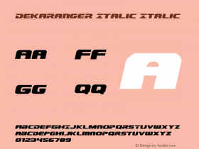 Dekaranger Italic