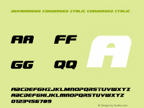Dekaranger Condensed Italic