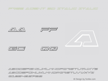 Free Agent 3D Italic