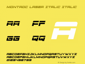 Montroc Laser Italic