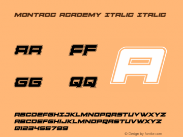 Montroc Academy Italic
