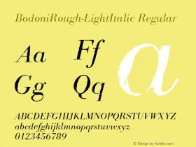 BodoniRough-LightItalic