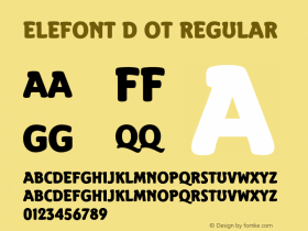 Elefont D OT