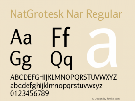 NatGrotesk Nar