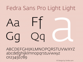 Fedra Sans Pro Light