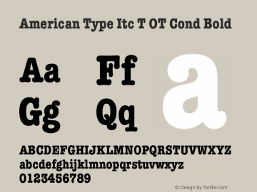 American Type Itc T OT Cond