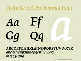 Fedra Serif A Pro Normal