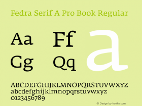Fedra Serif A Pro Book