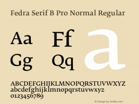 Fedra Serif B Pro Normal