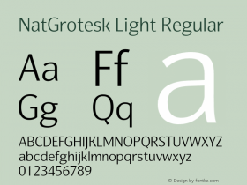 NatGrotesk Light